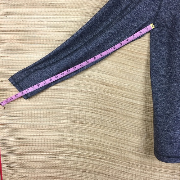 Lululemon Surge Warm 1/2 Zip Silver Heathered Dark Slate Size XL - Picture 13 of 13